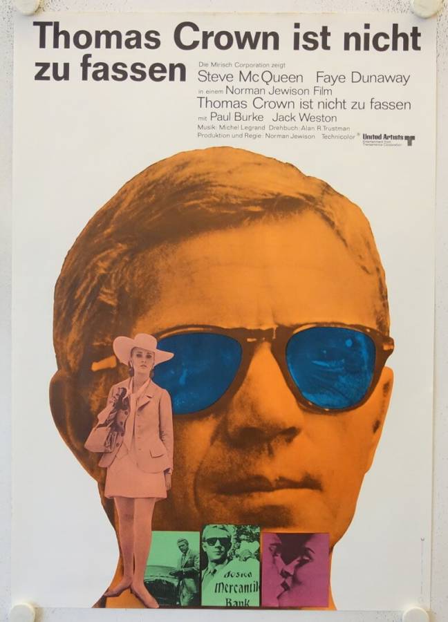 Thomas Crown ist nicht zu fassen originales deutsches Filmplakat